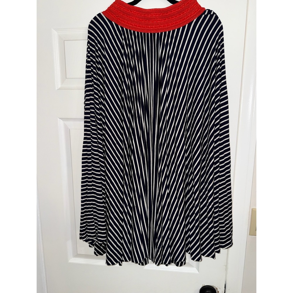 Loyd/Ford Palm Springs Striped Maxi Skirt Navy White Red Smocked Waist M